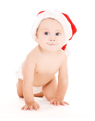 Image showing santa helper baby