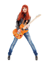 Image showing guitar babe