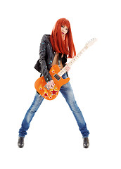 Image showing guitar babe