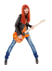 Image showing guitar babe