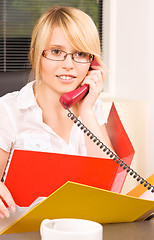 Image showing office girl
