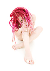 Image showing pink hair girl