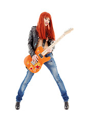 Image showing guitar babe