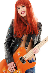 Image showing guitar babe