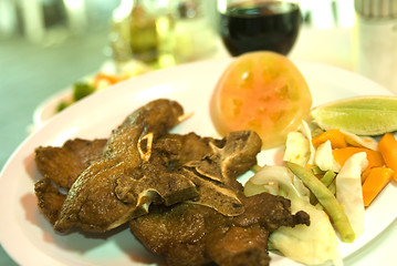 Image showing fried pork chops dominican republic