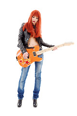 Image showing guitar babe