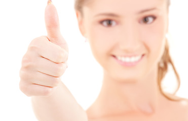 Image showing thumbs up