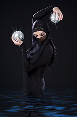 Image showing ninja dance