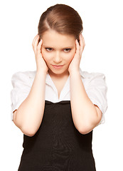 Image showing unhappy teenage girl