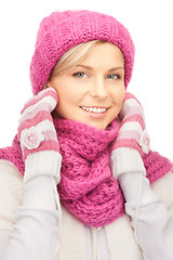 Image showing beautiful woman in winter hat