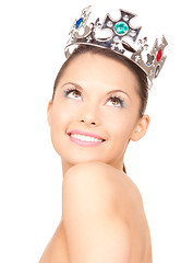 Image showing lovely woman in crown