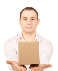 Image showing businessman with parcel