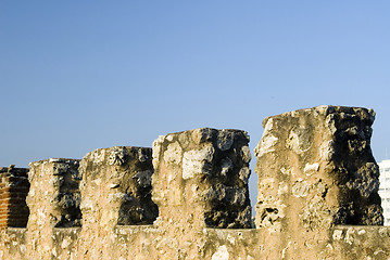 Image showing rooftop detail fortaleza ozama santo domingo