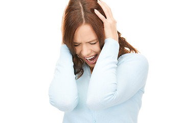 Image showing screaming woman