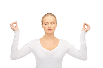 Image showing woman in meditation