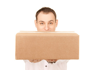 Image showing businessman with parcel