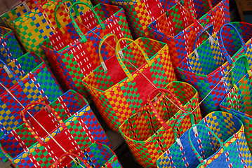 Image showing Colorful shopping bags in asia