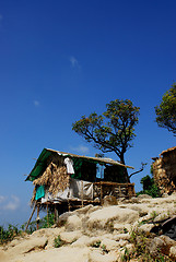Image showing Hut on a hil