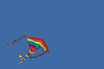 Image showing Kite in clear blue sky