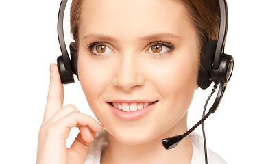 Image showing helpline operator