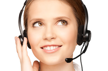 Image showing helpline operator