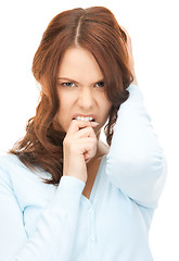 Image showing unhappy woman