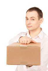 Image showing businessman with parcel