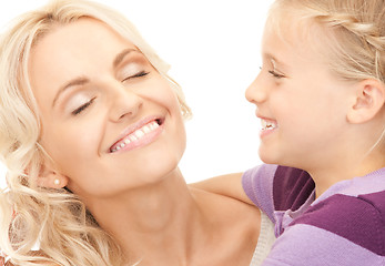 Image showing happy mother and child