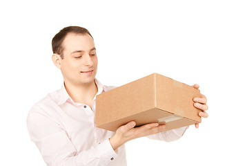 Image showing businessman with parcel