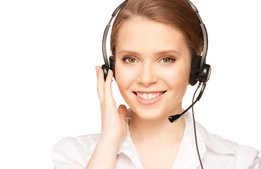 Image showing helpline operator