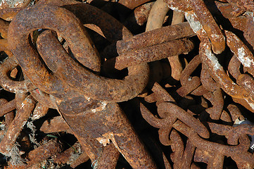 Image showing rusty chain