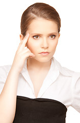 Image showing unhappy teenage girl