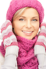 Image showing beautiful woman in winter hat