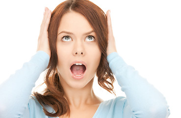 Image showing screaming woman