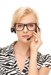 Image showing helpline operator