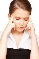 Image showing unhappy teenage girl