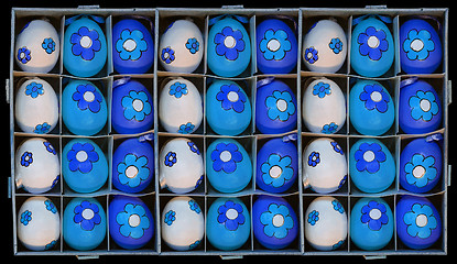 Image showing eastereggs in box blue