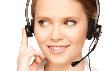 Image showing helpline operator