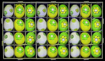 Image showing eastereggs in box green