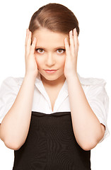 Image showing unhappy teenage girl