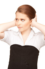 Image showing unhappy teenage girl