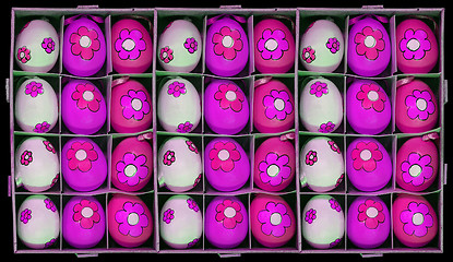 Image showing eastereggs in box pink