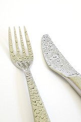 Image showing Silver Cutlery