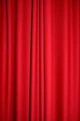 Image showing Red curtain