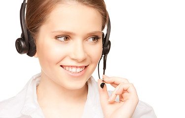 Image showing helpline operator