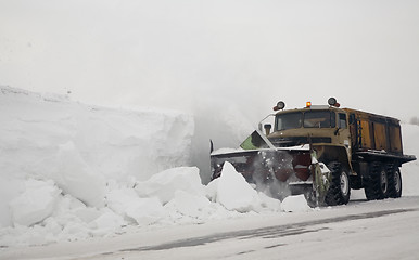 Image showing Snow-cleaner truck