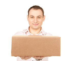 Image showing businessman with parcel