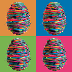 Image showing four eastereggs