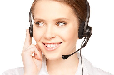 Image showing helpline operator