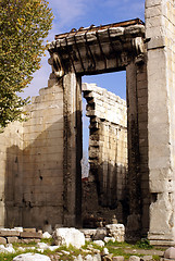 Image showing Gate of Roman temple